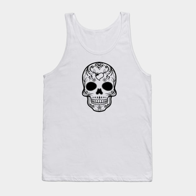 Sugar Skull Tank Top by PlanetJoe